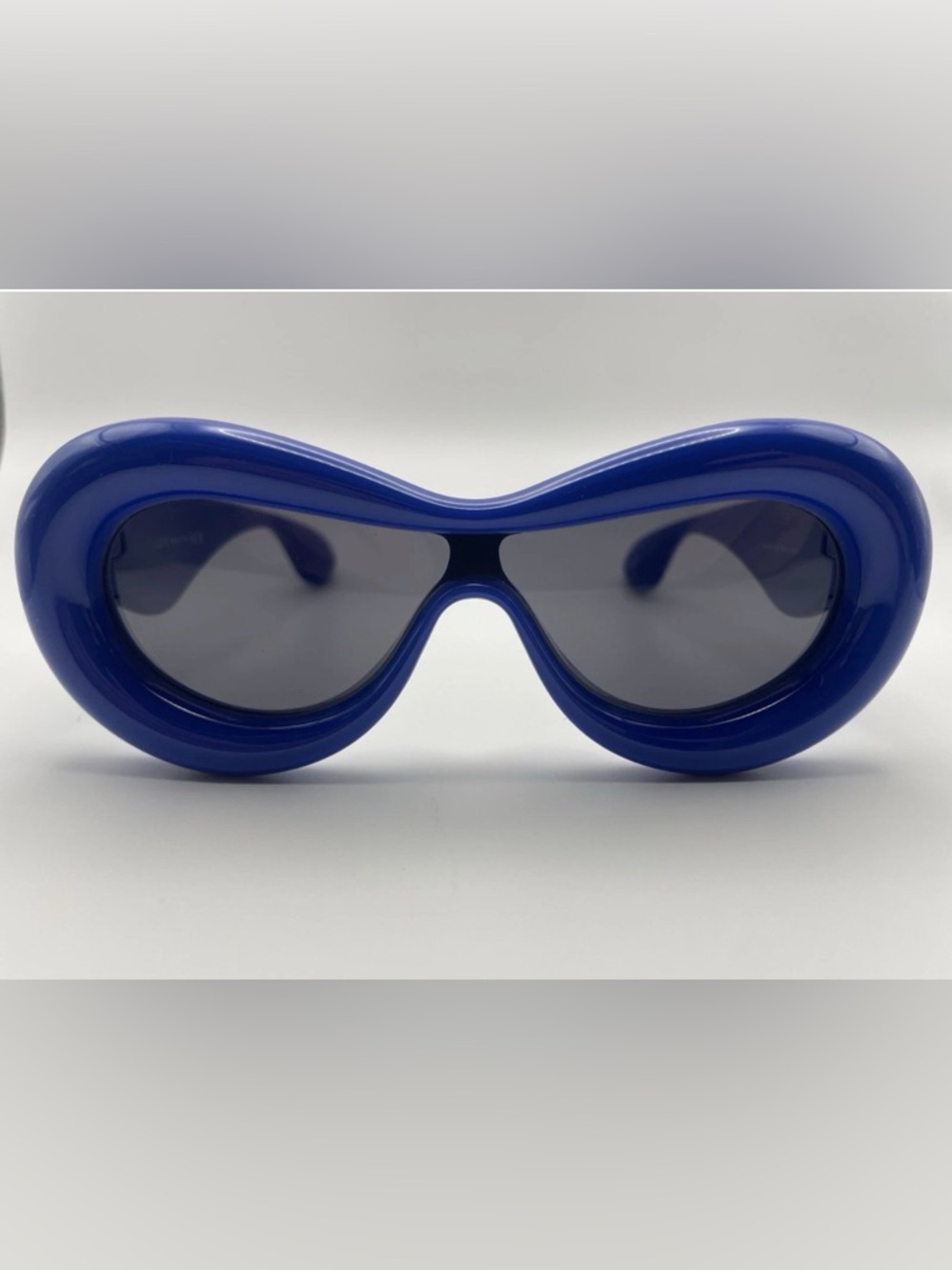 Bold Blue Retro Shield Sunglasses Loewe